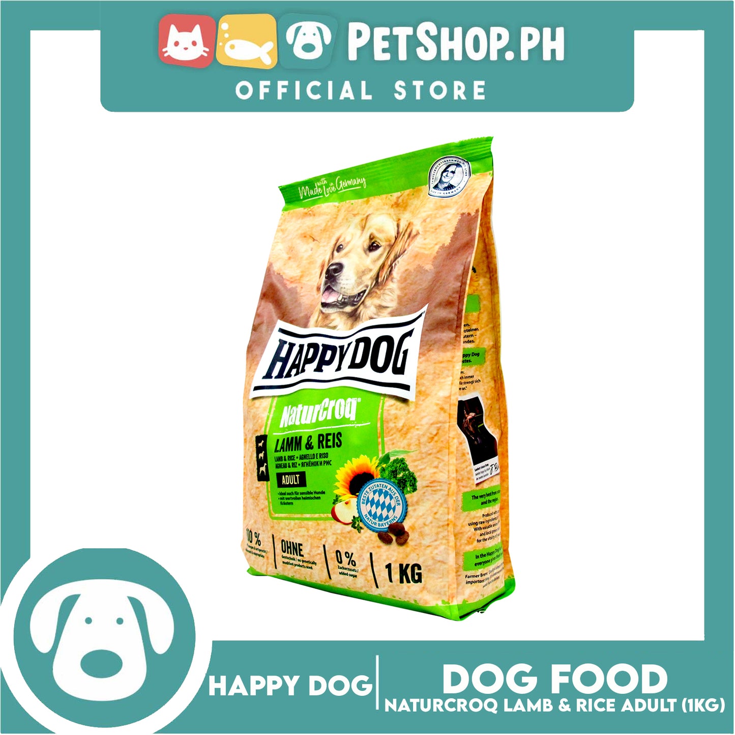 Happy Dog NatureCroq Lamb & Rice 1kg