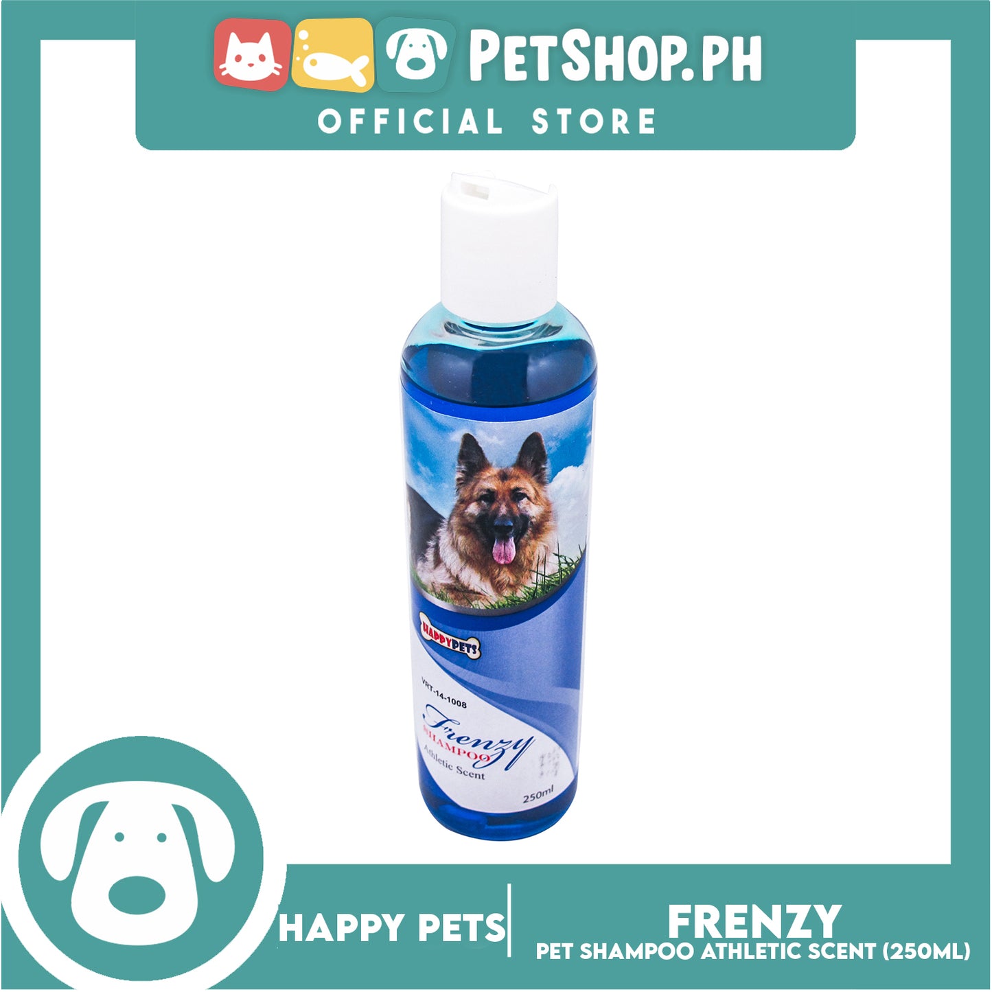 Happy Pets Frenzy Shampoo 250ml (Assorted Scent) Dog Shampoo