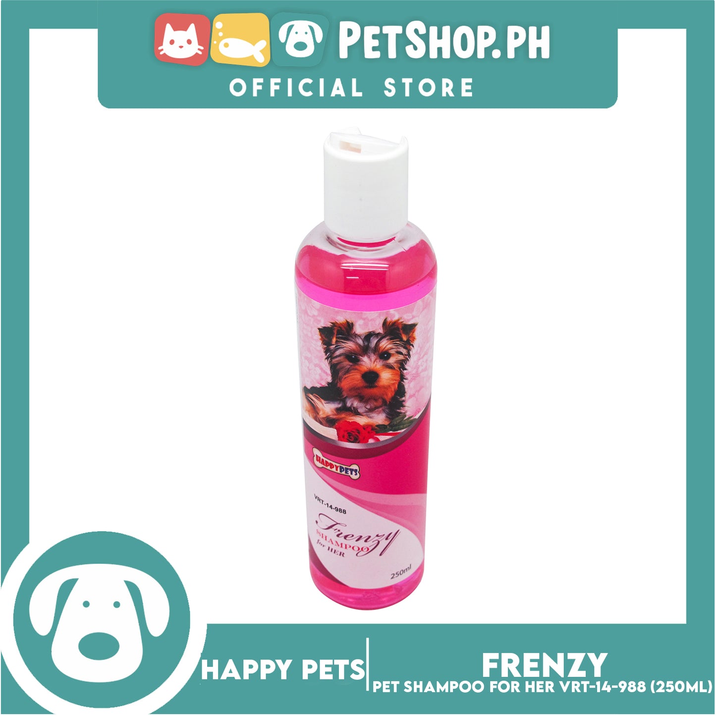 Happy Pets Frenzy Shampoo 250ml (Assorted Scent) Dog Shampoo