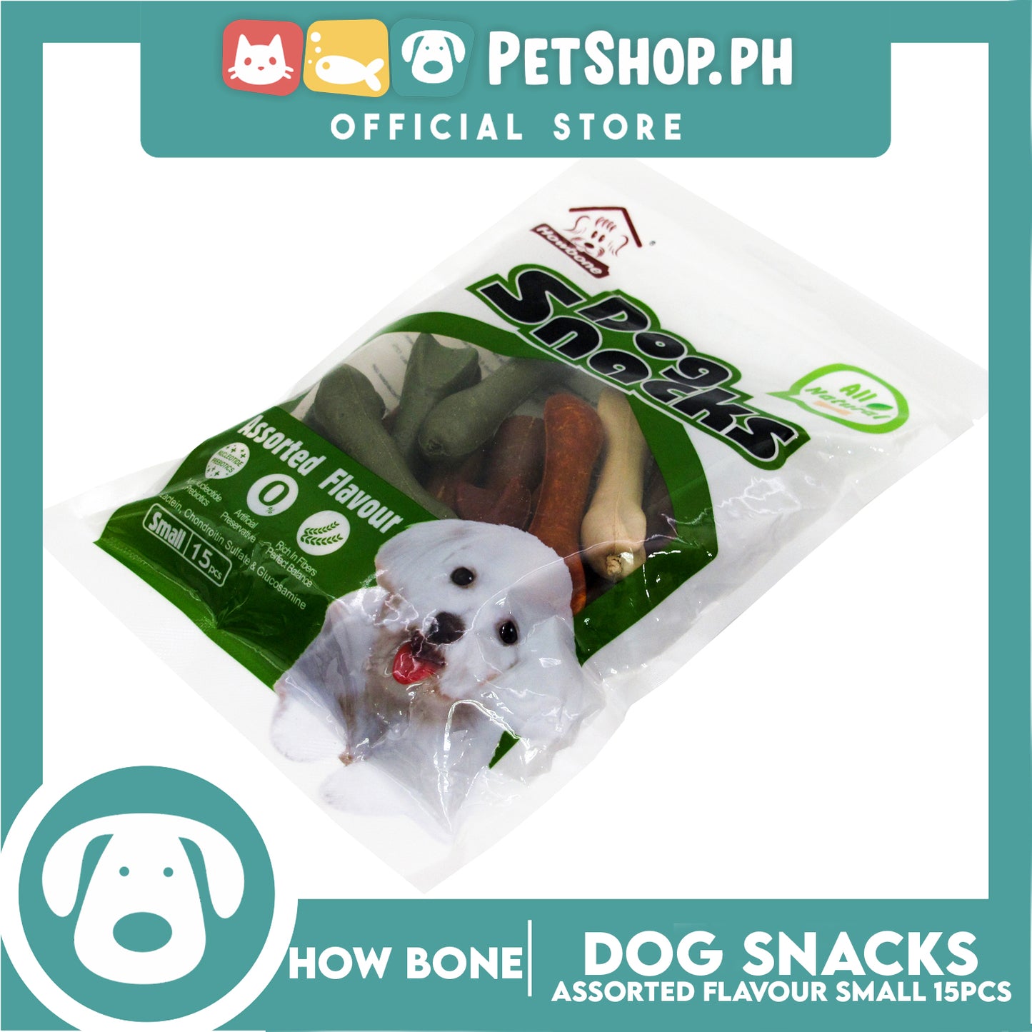 Howbone All Natural Dog Snacks Mix Assorted Flavor 15pcs