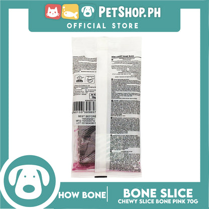 Howbone Chewy Slice Bone Pink 70g Dog Dental Chew