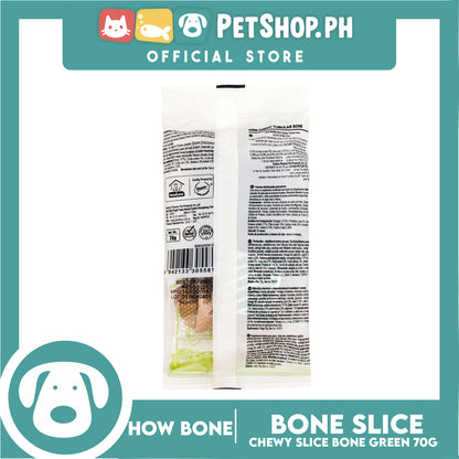 Howbone Chewy Tubular Bone Green 70g Dog Dental Chew