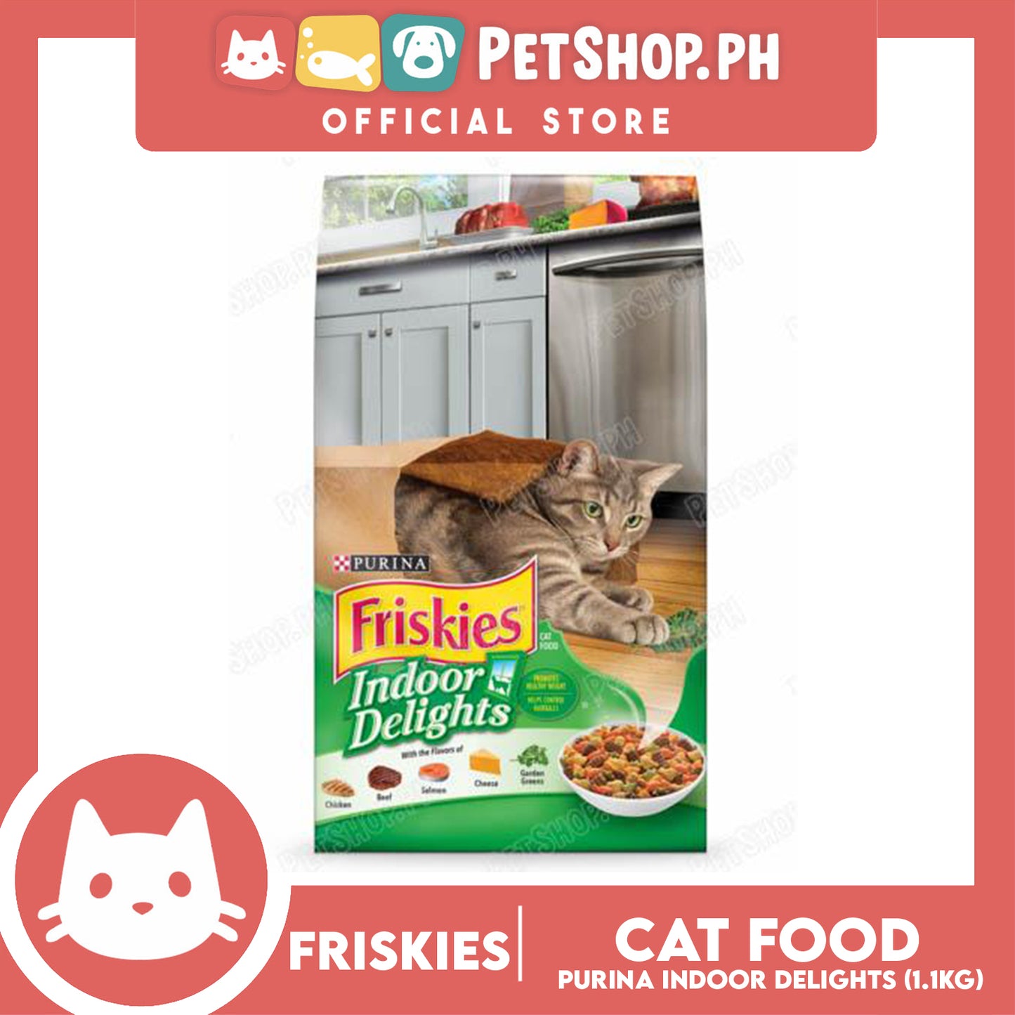 Friskies Indoor Delights 1.1kg