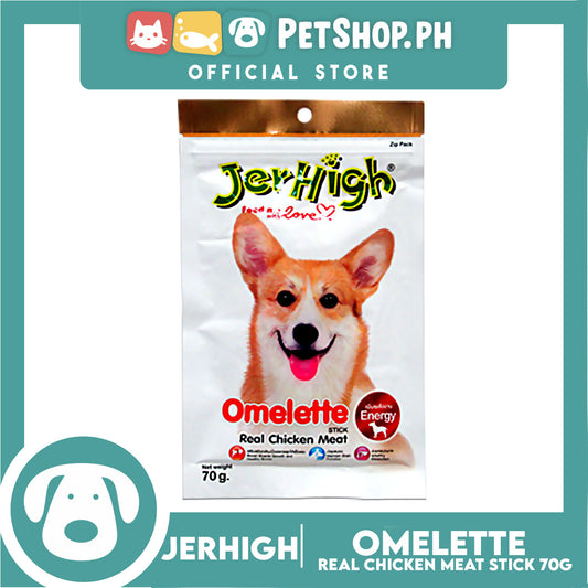 Jerhigh Real Chicken Meat Stick 70g (Omelette) Dog Treats