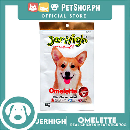 Jerhigh Real Chicken Meat Stick 70g (Omelette) Dog Treats