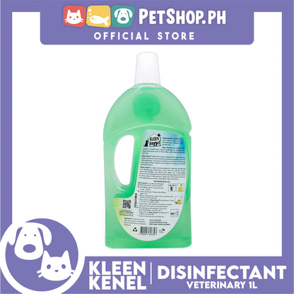 Kleen Kenel Pet Disinfectant Deodorizer Cleaner With Madre De Cacao 1 Liter (Fresh Mint Scent)
