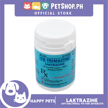 Happy Pets Co-Trimazine Laktrazine 20 Tablets Antibacterial 80mg/400mg Per Tablet