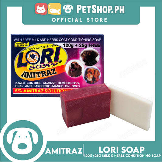 Nature's Lather At Work Lori Soap Amitraz 120g (5% Amitraz Solution Soap) Dog Soap, Dog Grooming