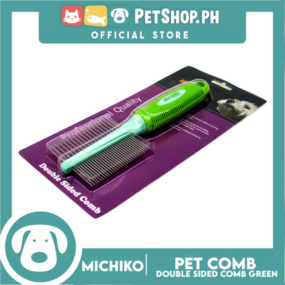 Michiko Double Sided Pet Comb (Green)