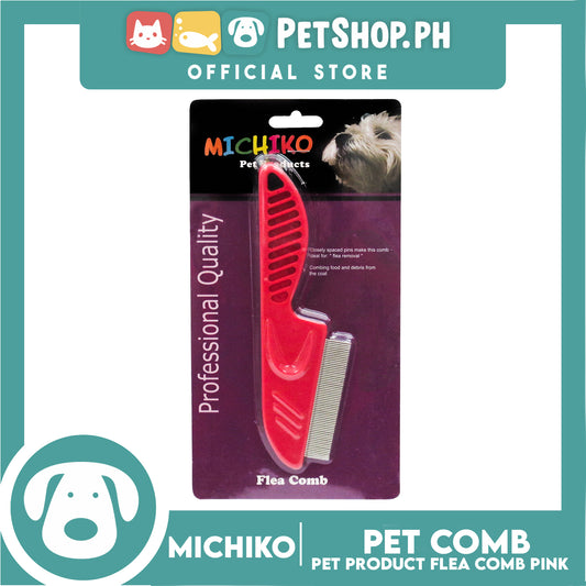 Michiko Flea Pet Comb (Pink)