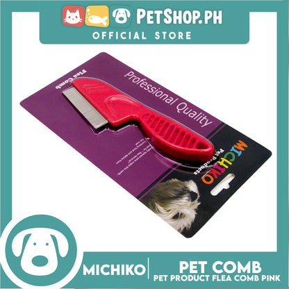 Michiko Flea Pet Comb (Pink)