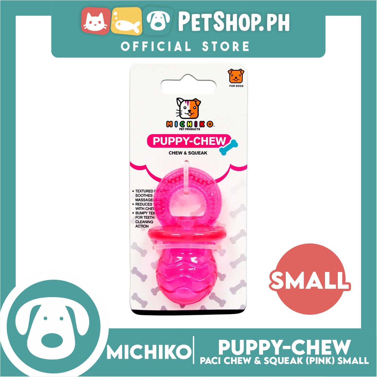Michiko Paci Chew Pink Small