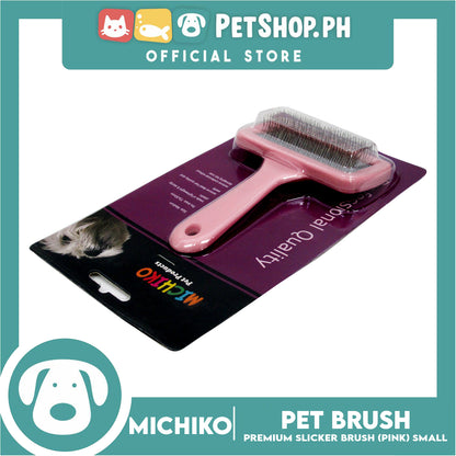 Michiko Slicker Brush Pink Color (Small) Pet Brush, Pet Grooming