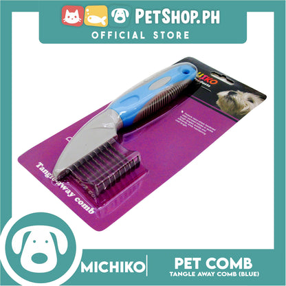 Michiko Tangle Away Pet Comb (Blue) Pet Grooming