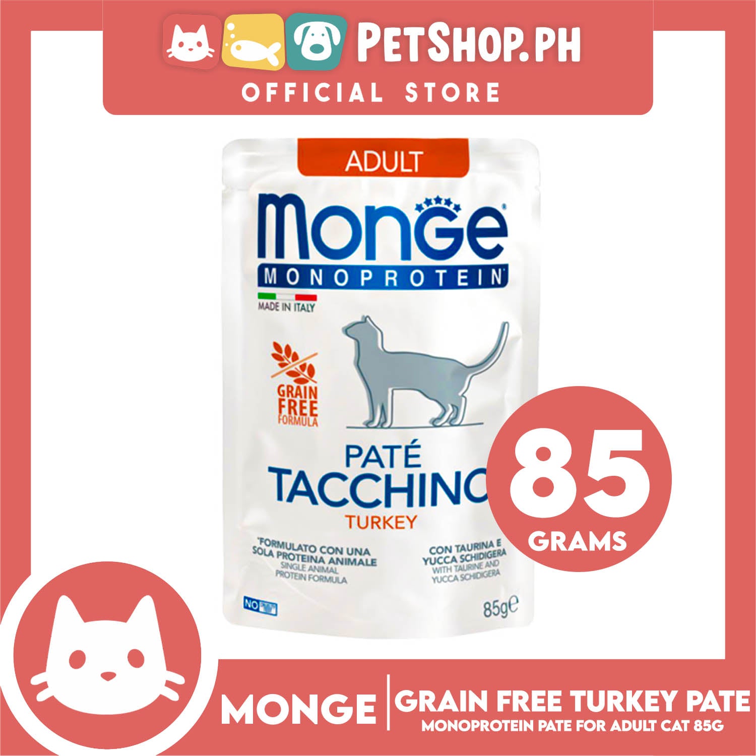 Monge cat food best sale