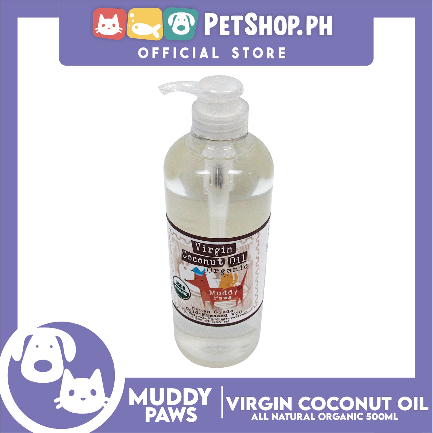Muddy Paws Virgin Coconut Oil Organic
