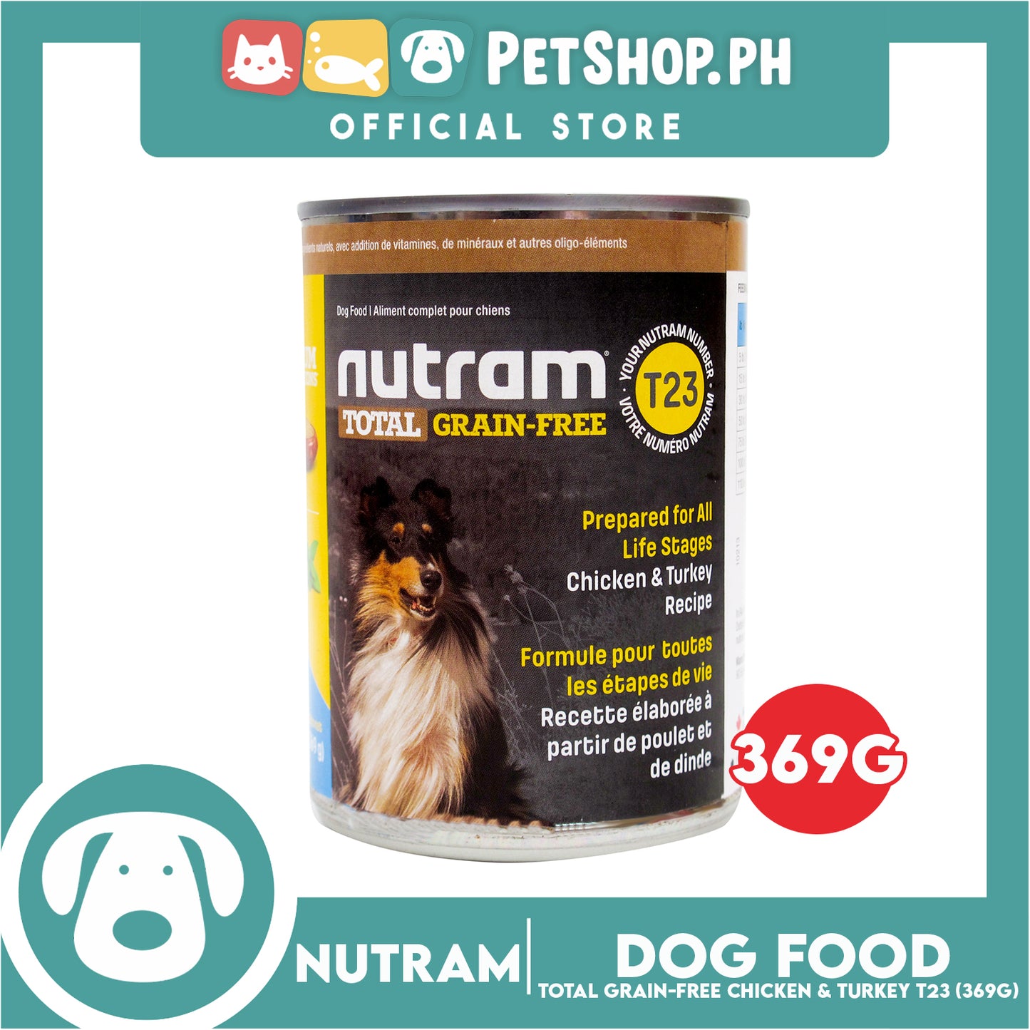 Nutram T23 Total Grain-Free Chicken and Turkey Recipe Dog Food