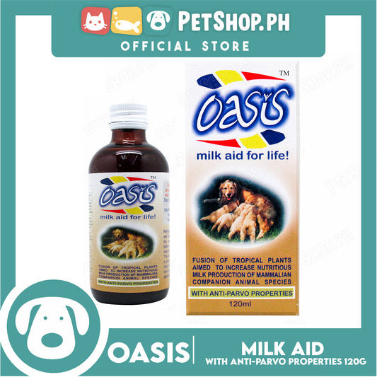 Oasis Milk Aid for Life 120ml with Anti-Parvo Properties Dog Health Aid