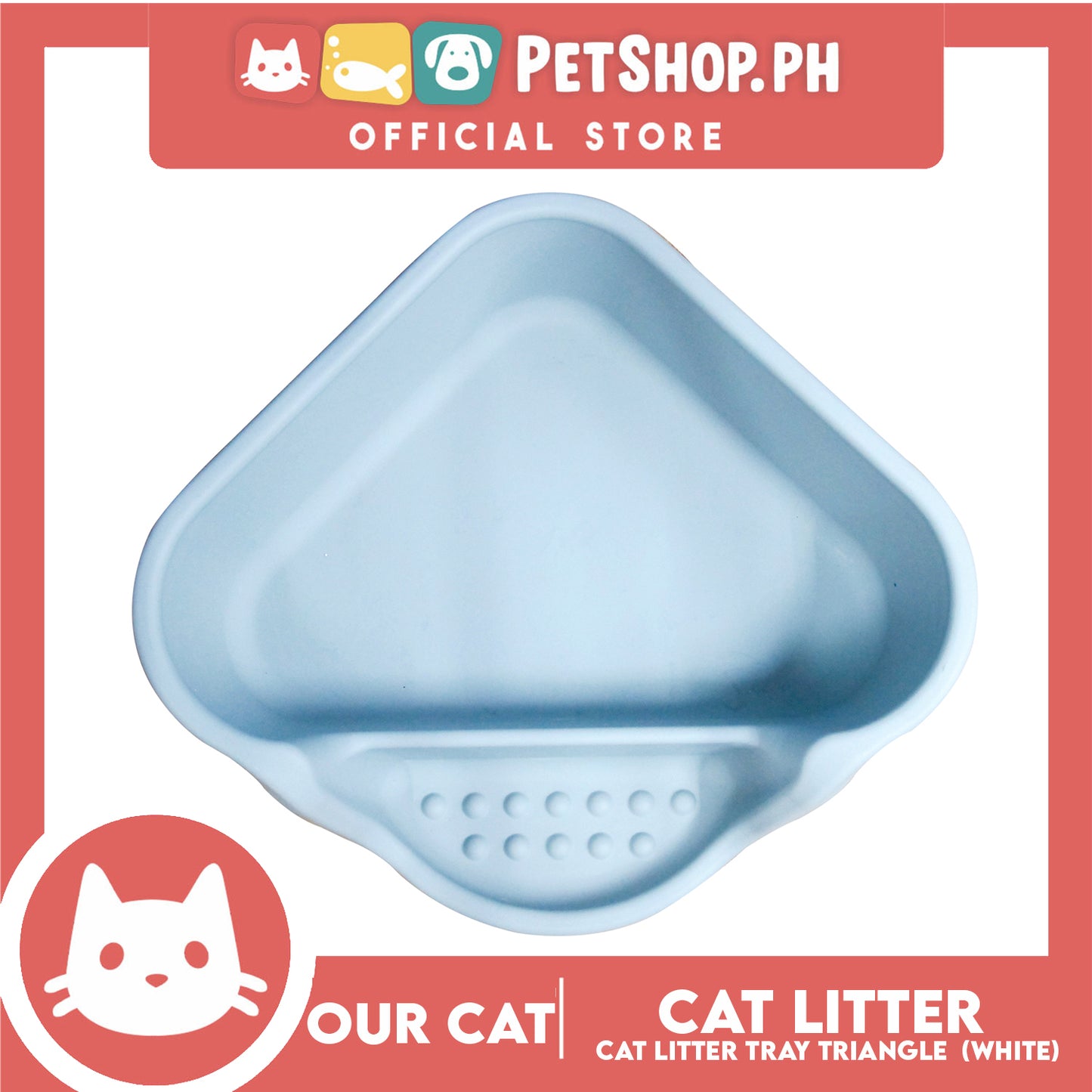 Our Cat Cat Litter Tray Triangle Pan Box