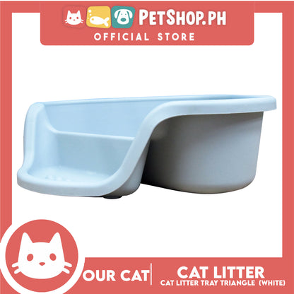 Our Cat Cat Litter Tray Triangle Pan Box