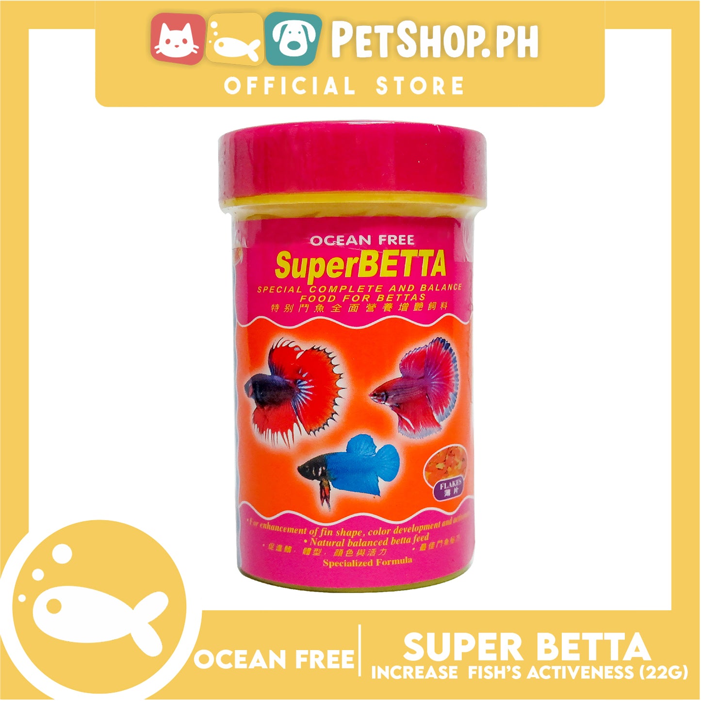 Ocean Free Super Betta Flakes 22g