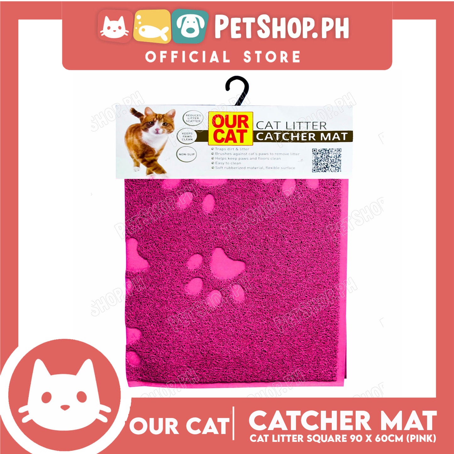 Our Cat Cat Litter Mat Rectangle
