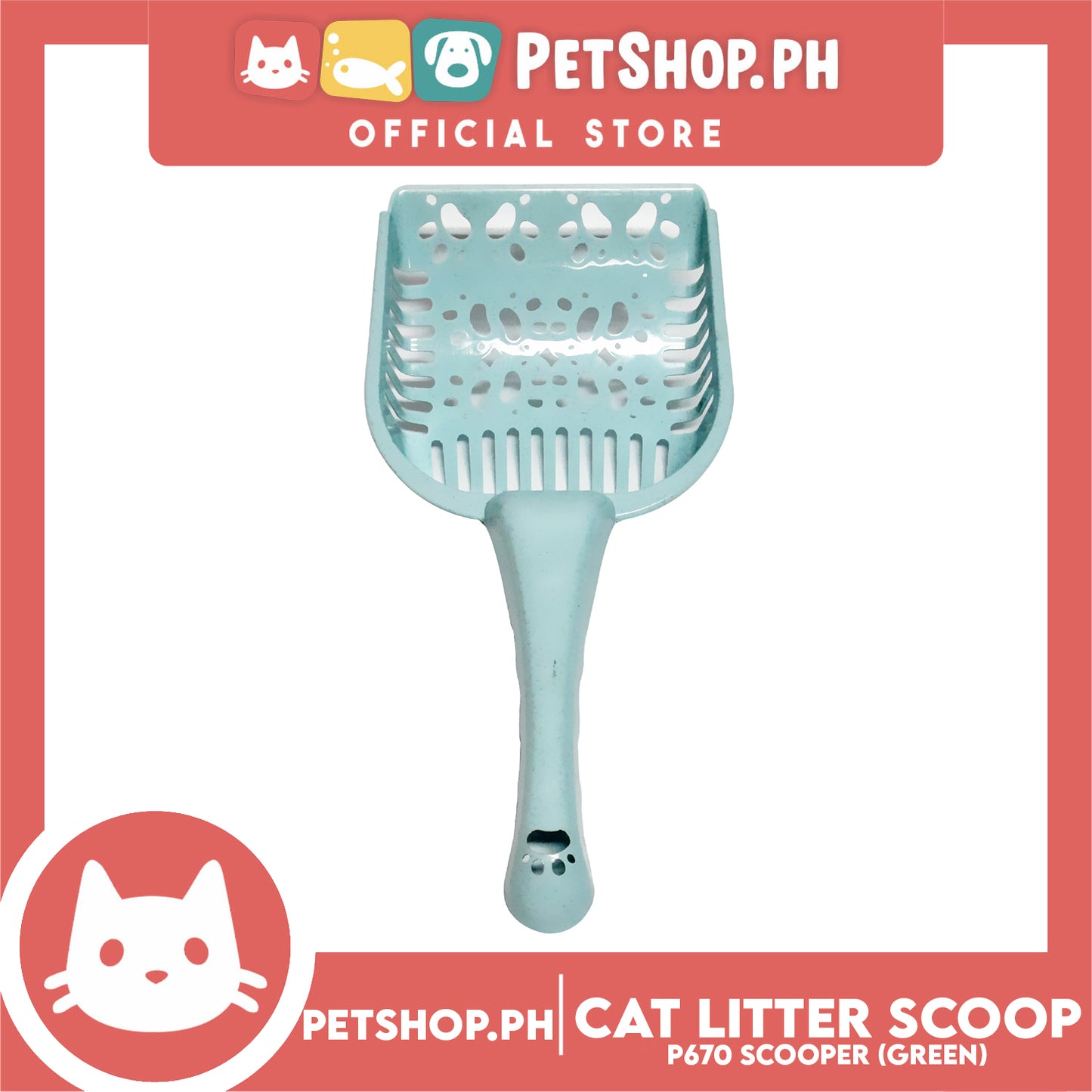 Cat Litter Scooper P670 Green