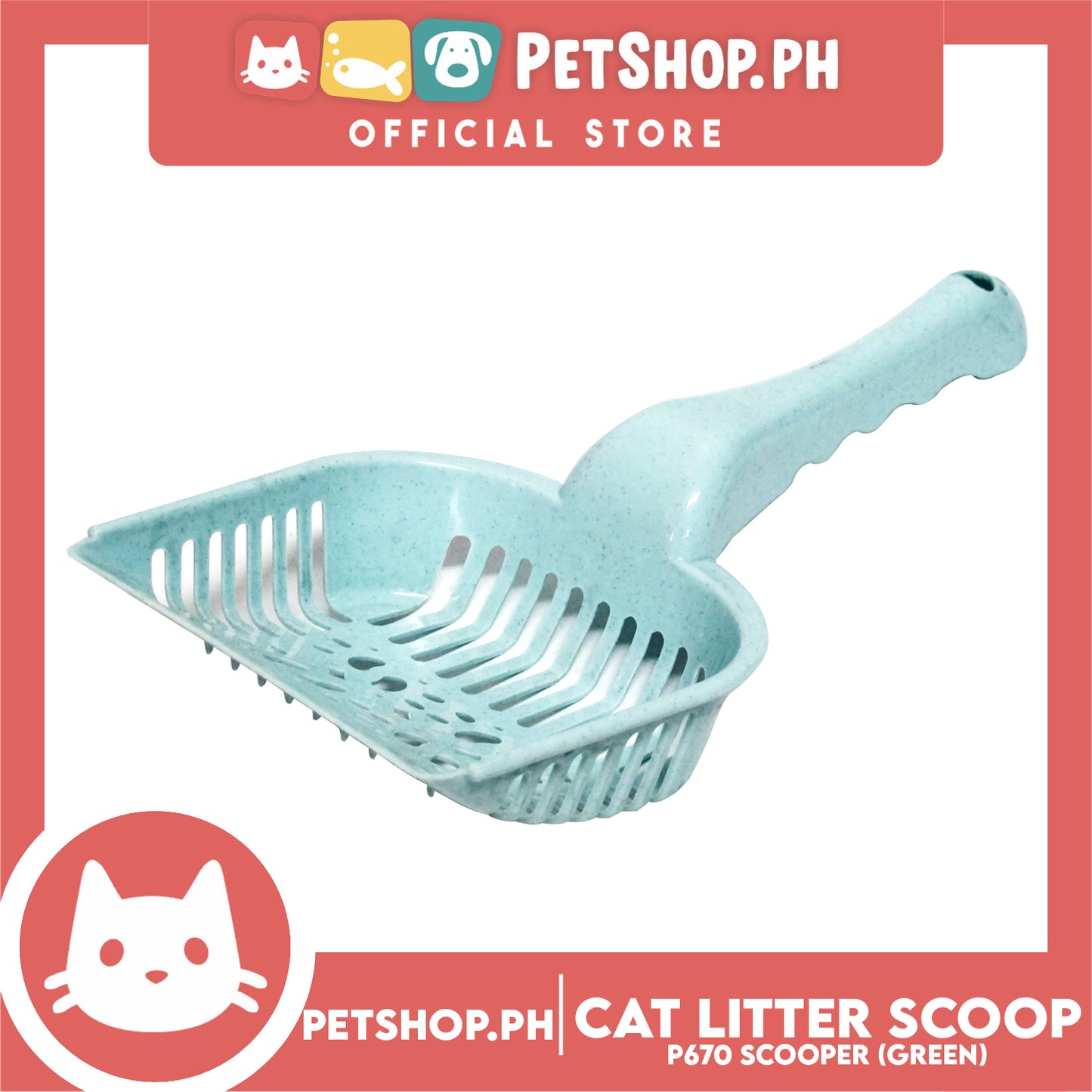 Cat Litter Scooper P670 Green