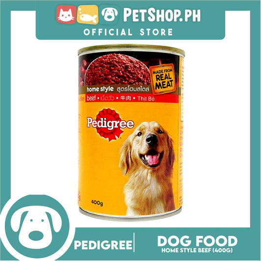 Pedigree Home Style, Made From Real Meat Beef Flavor Dog Food 400g Dog Wet Food, Dog Canned Food