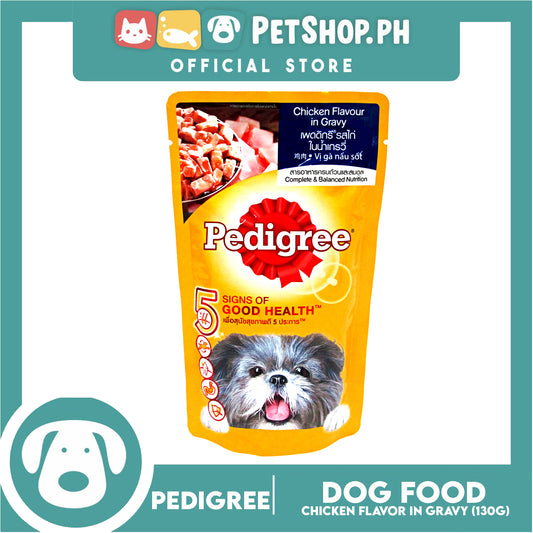 Pedigree Chicken Chunks Flavor In Gravy 130g Dog Food Wet Food