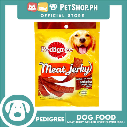 12pcs Pedigree Meat Jerky Grilled Liver 80g Dog Treats