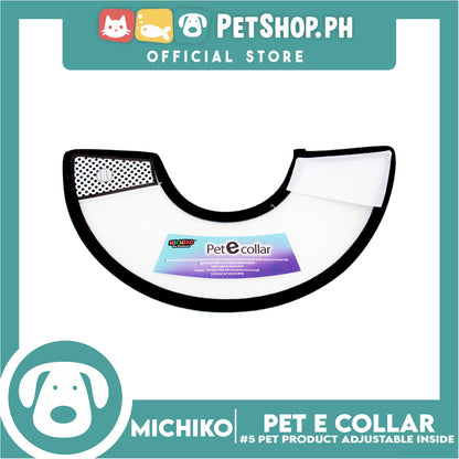 Michiko Pet E. Collar #5 Anti-Lick Anti-Bite Protection Cover Neck Cone For Cats And Dogs