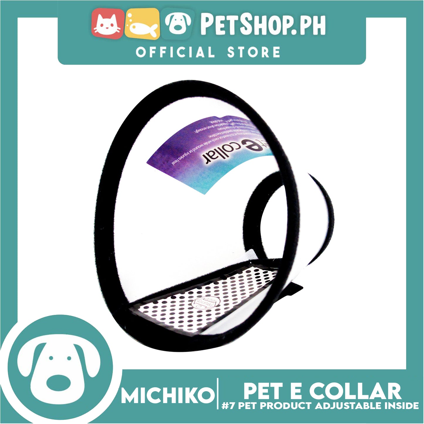 Michiko Pet E Collar (5-7cm) #7 Anti-Lick Anti-Bite Protection Cover Neck Cone