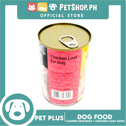 Pet Plus Canine Cravings 400g (Chicken Loaf) Dog Canned Food