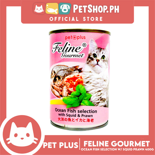 Pet Plus Feline Gourmet 400g (Ocean Fish Selection With Squid And Prawn Flavor) Canned Cat Food