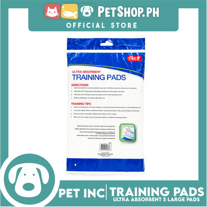 Pet Inc Ultra Absorbent Training Pads 5 Large Training Pads