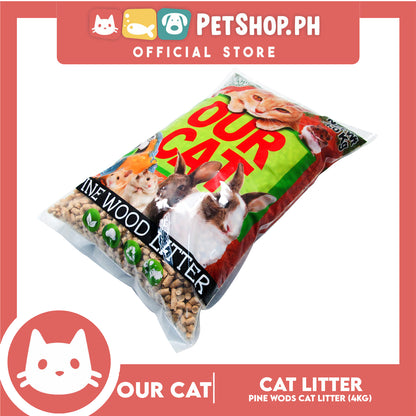 Our Cat Organic Cat Litter Pinewood Scent 4kg