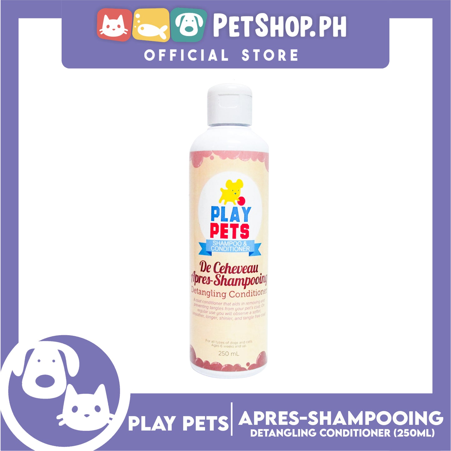 Play Pets Detangling Conditioner 250mL