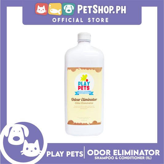 Play Pets Shampoo and Conditioner 1000ml (Odor Eliminator) For All Types Of Dogs And Cats