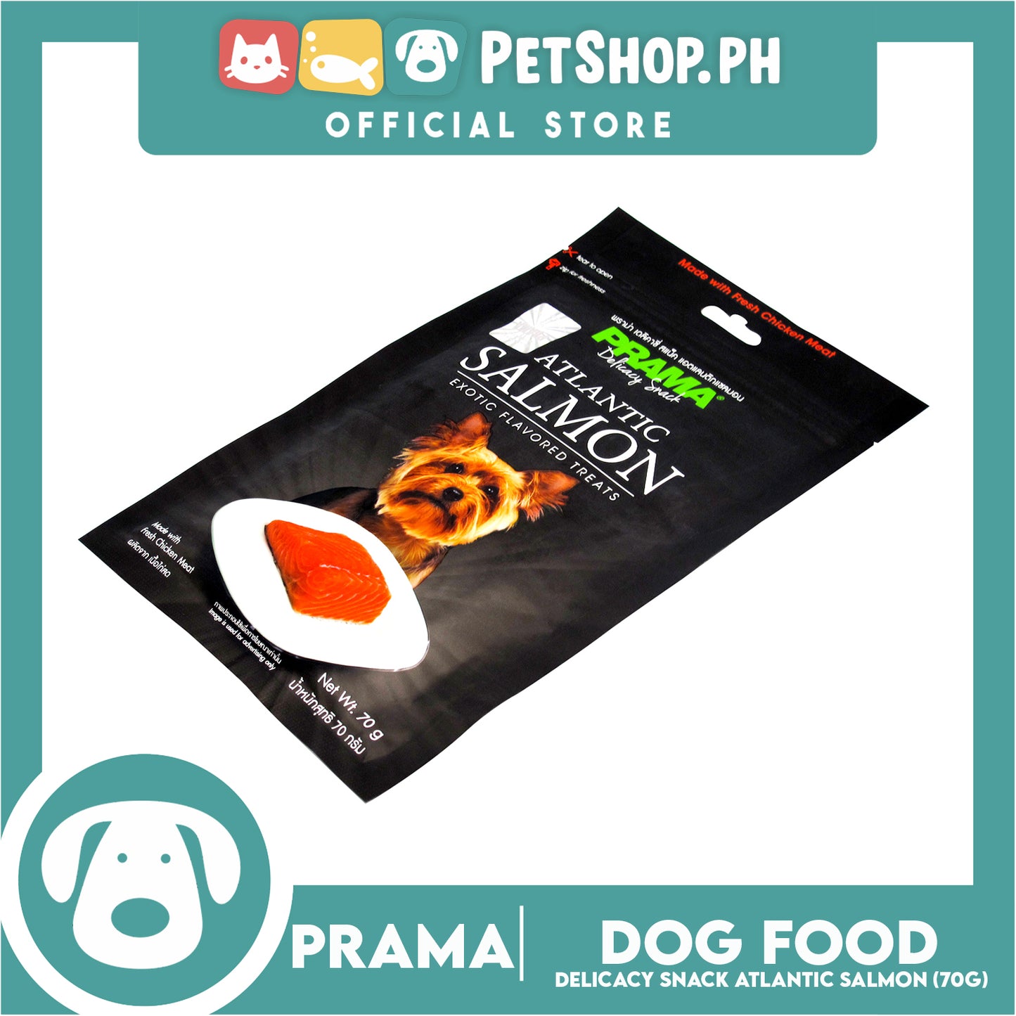 Prama Delicacy Snack Atlantic Salmon 70g Dog Treats