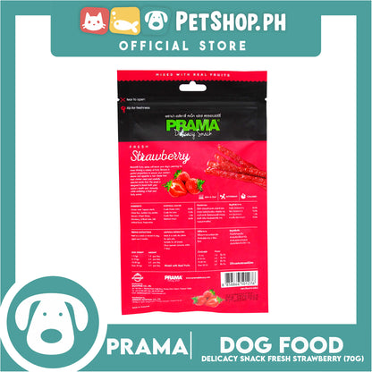 Prama Delicacy Snack Fresh Strawberry 70g Dog Treats