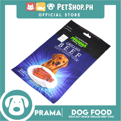 Prama Delicacy Snack Grilled Beef 70g Dog Treats