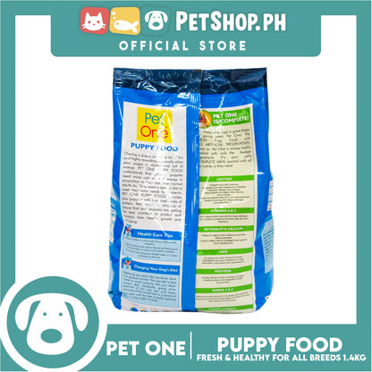 Pet One Puppy Food Fresh And Healthy 1.4kg Dry Dog Food