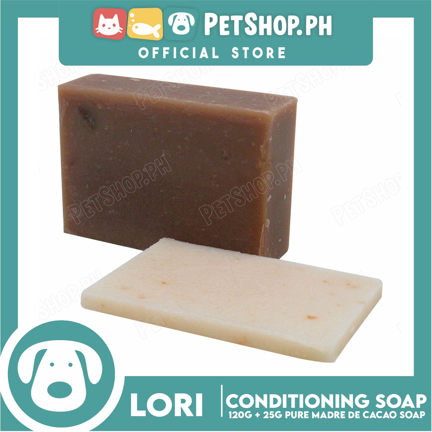 Nature's Lather At Work Lori Soap Non-Toxic 100g (Pure Madre De Cacao Soap) Dog Soap, Dog Grooming