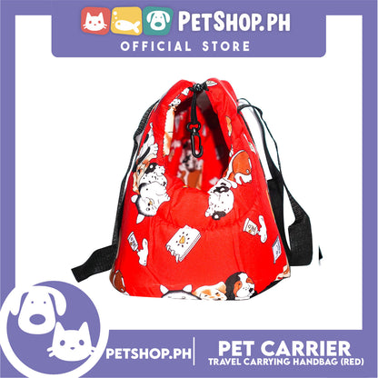 Pet Travel Handbag Carrier Dog Design Small for Small Little Dogs Puppy Cats (Red)