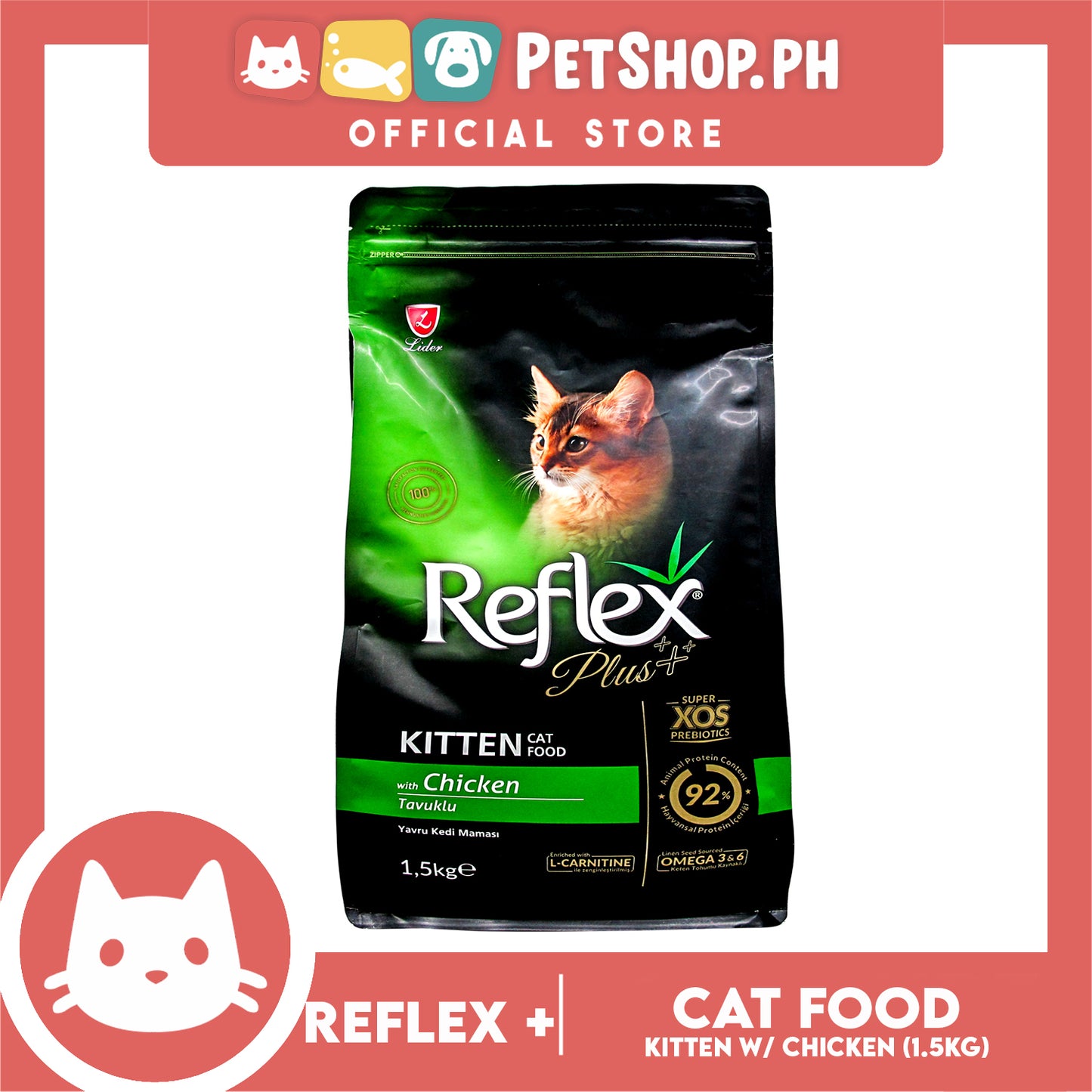Reflex Kitten Cat Food with Chicken 1.5 Kg