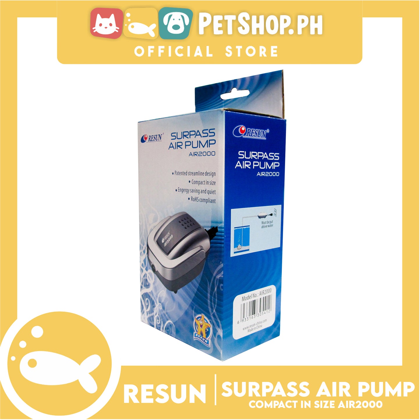 Resun Surpass Air Pump AIR2000