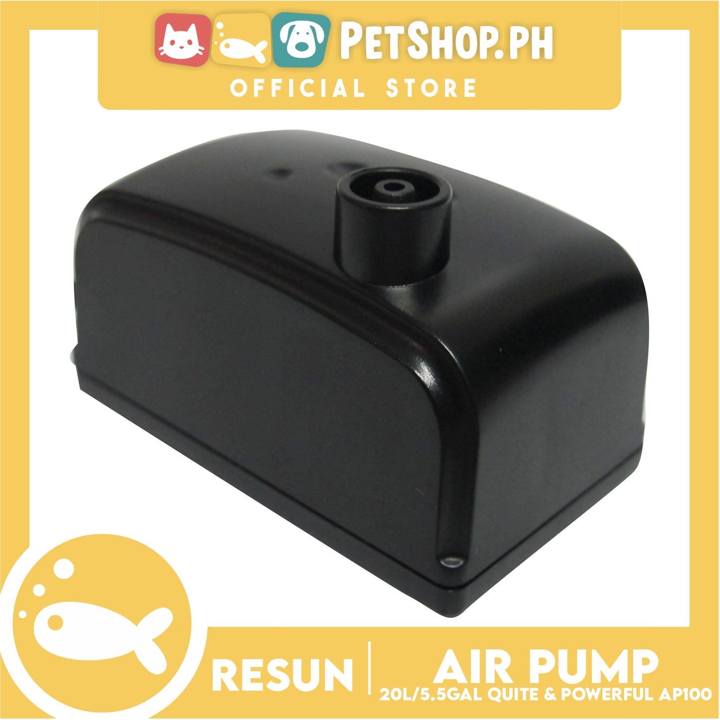 Resun Aquarium Air Pump AP-100 with Accessories Up to 20Liters