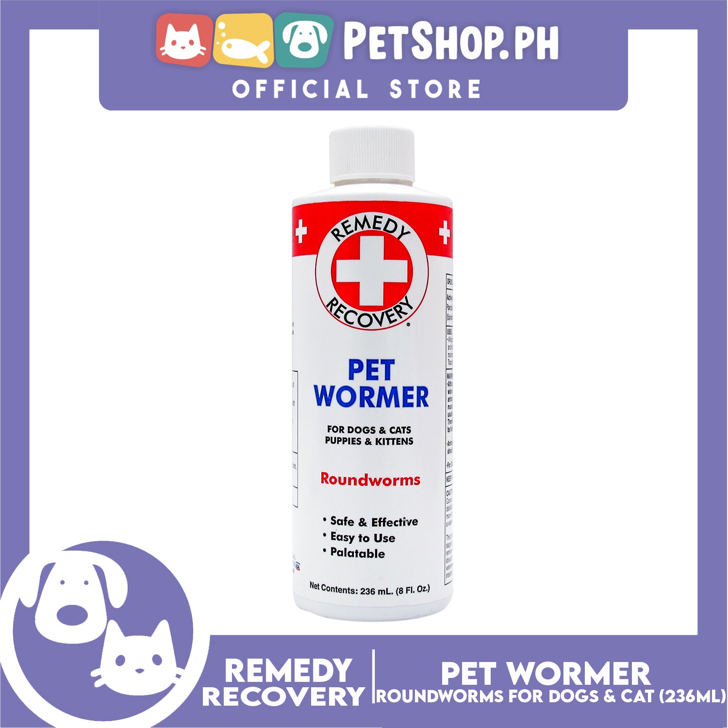 Remedy recovery best sale pet wormer