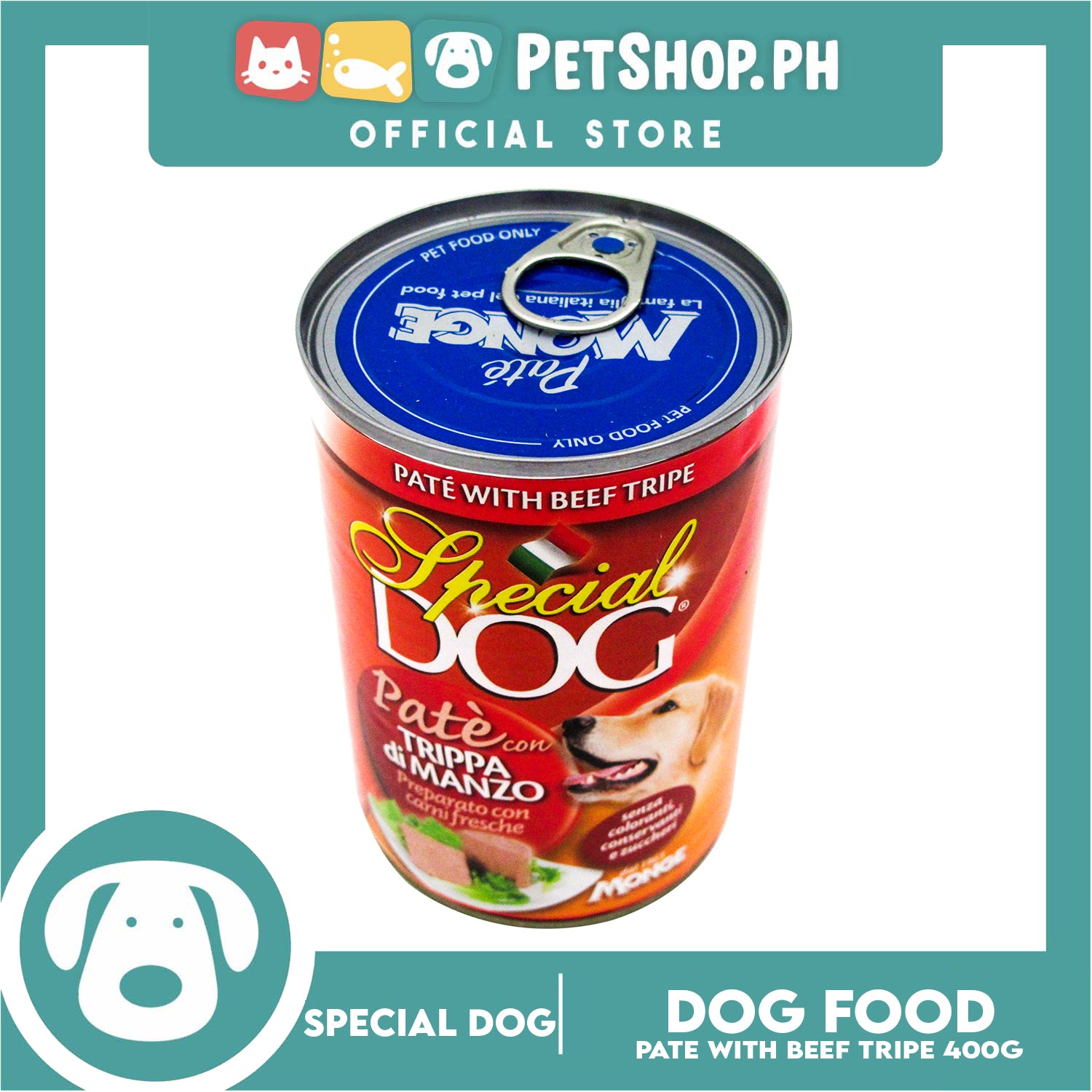 Monge Special Dog Pate 400g Pate With Beef Tripe Dog Wet Food Dog C Petshop.PH